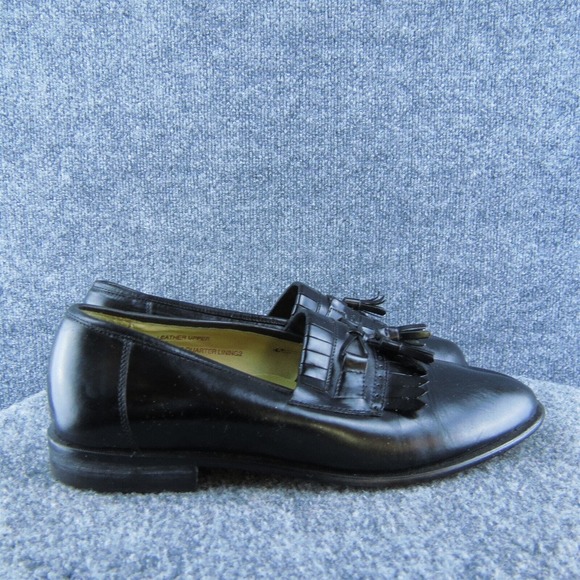 Stacy Adams Men Loafer Shoes Black Leather Slip On‎ Size 9.5 Medium main image 4